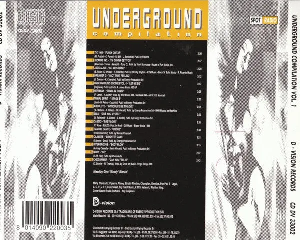 Woody Bianchi Underground Volume 1 CD house usato