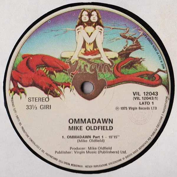 Mike Oldfield Ommadawn LP vinile prog prima stampa