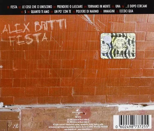 Alex Britti Festa CD album NM pop