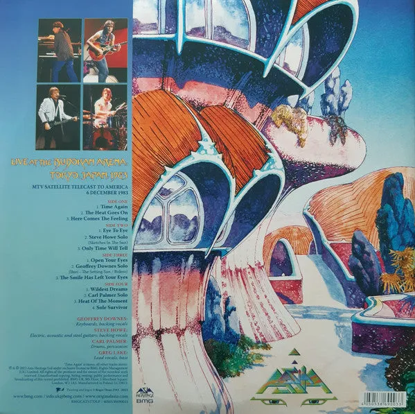 Asia Live At The Budokan Tokyo 1983 doppio vinile 2xLP