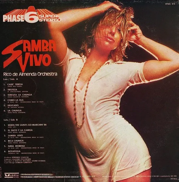 Rico de Almenda Orchestra Samba Vivo vinile LP 1973 bossa nova