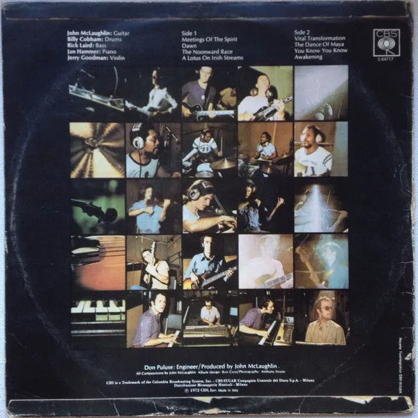 Mahavishnu Orchestra The Inner Mounting Flame vinile LP Italia 1972 VG