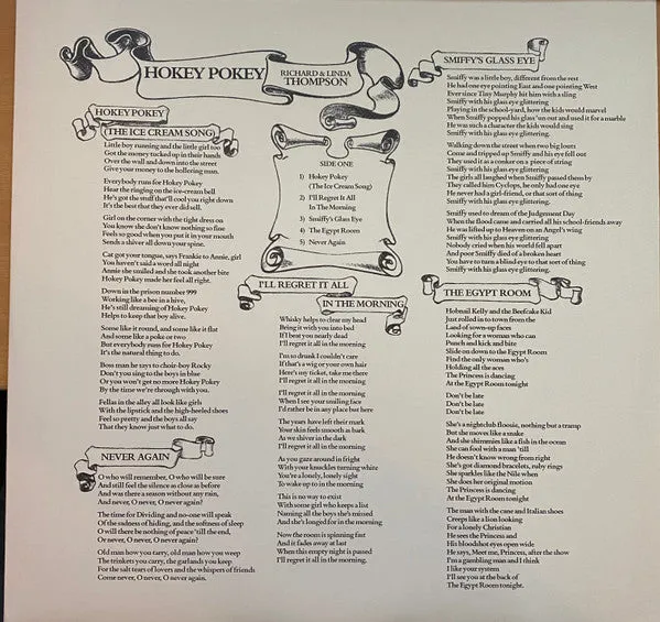 Richard & Linda Thompson Hokey Pokey vinile LP 180g ristampa