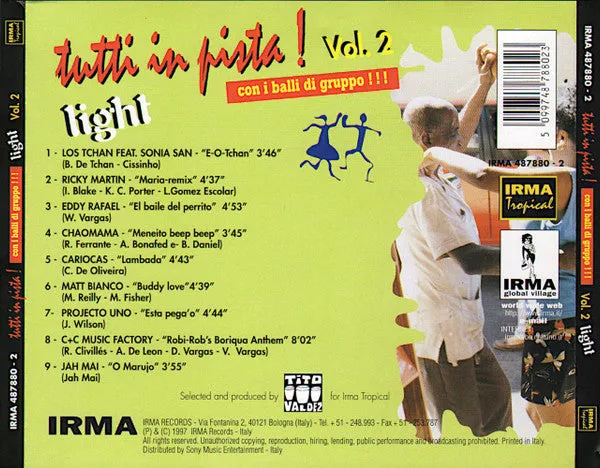 Various Tutti In Pista Con I Balli Di Gruppo Light Vol. 2 CD