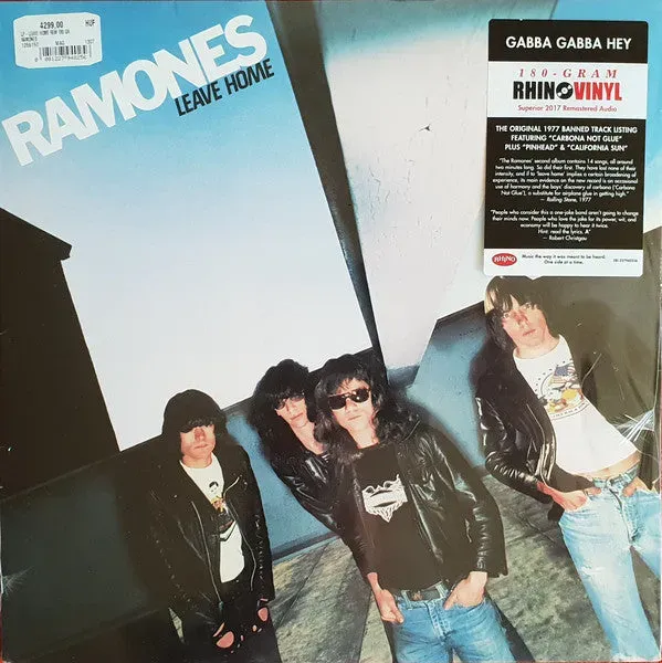 Ramones Leave Home LP vinile 180g remaster punk
