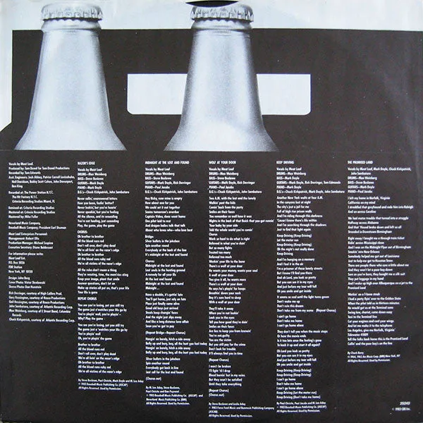 Meat Loaf Midnight At The Lost And Found LP arena rock