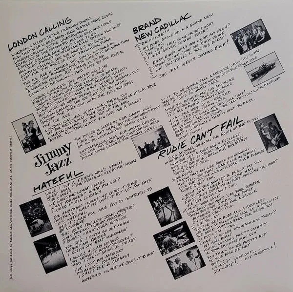 The Clash London Calling vinile 2LP 180 grammi rimasterizzato