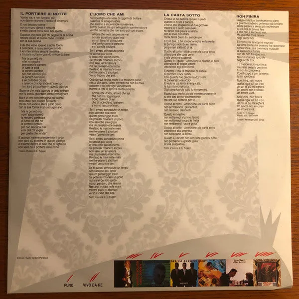 Enrico Ruggeri Enrico VIII vinile LP usato pop italiano