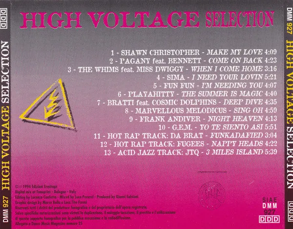 Various High Voltage Selection CD compilation euro house