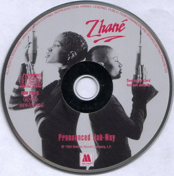 Zhané Pronounced Jah-Nay CD album versione europea