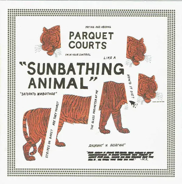 Parquet Courts Sunbathing Animal CD album indie rock