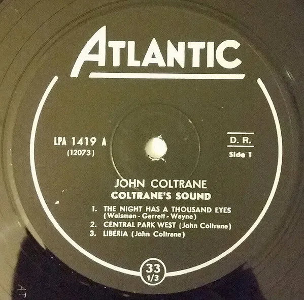 John Coltrane Coltrane's Sound LP mono VG+ hard bop