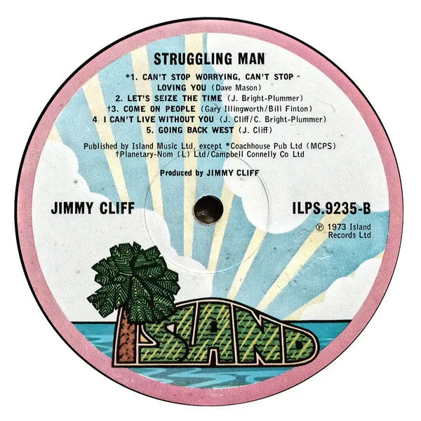 Jimmy Cliff Struggling Man vinile LP 1973 VG+