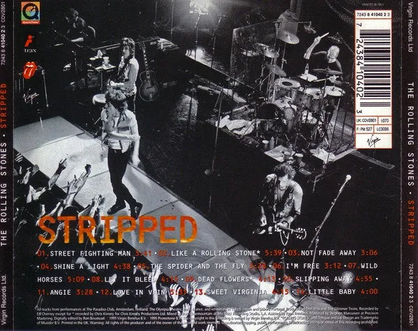 Rolling Stones Stripped CD album enhanced 1995