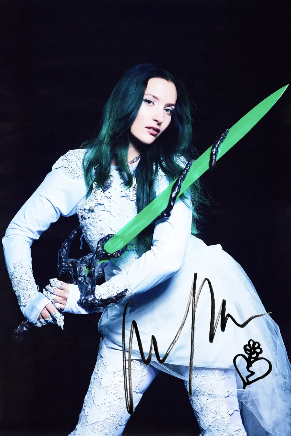 Polydor Records Au/Ra Heartcore art card firmata stampa