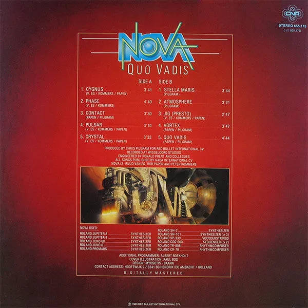 Nova Quo Vadis LP vinile synth-pop