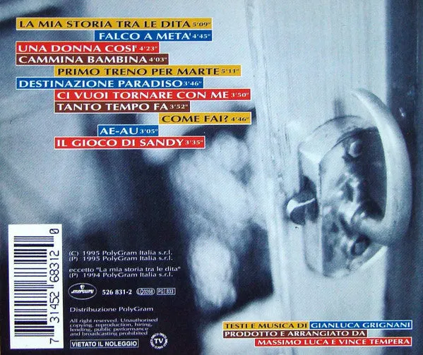 Gianluca Grignani Destinazione Paradiso CD album 1995