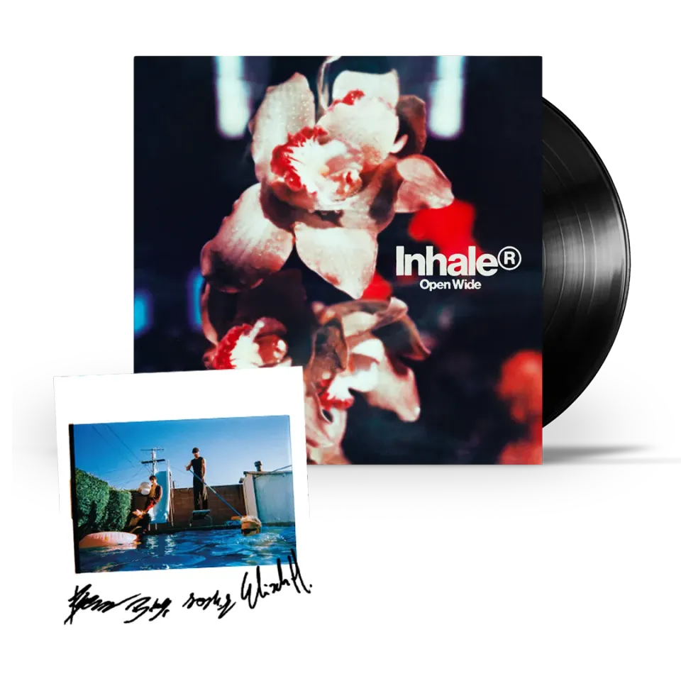 Polydor Inhaler Open Wide vinile nero + card firmata