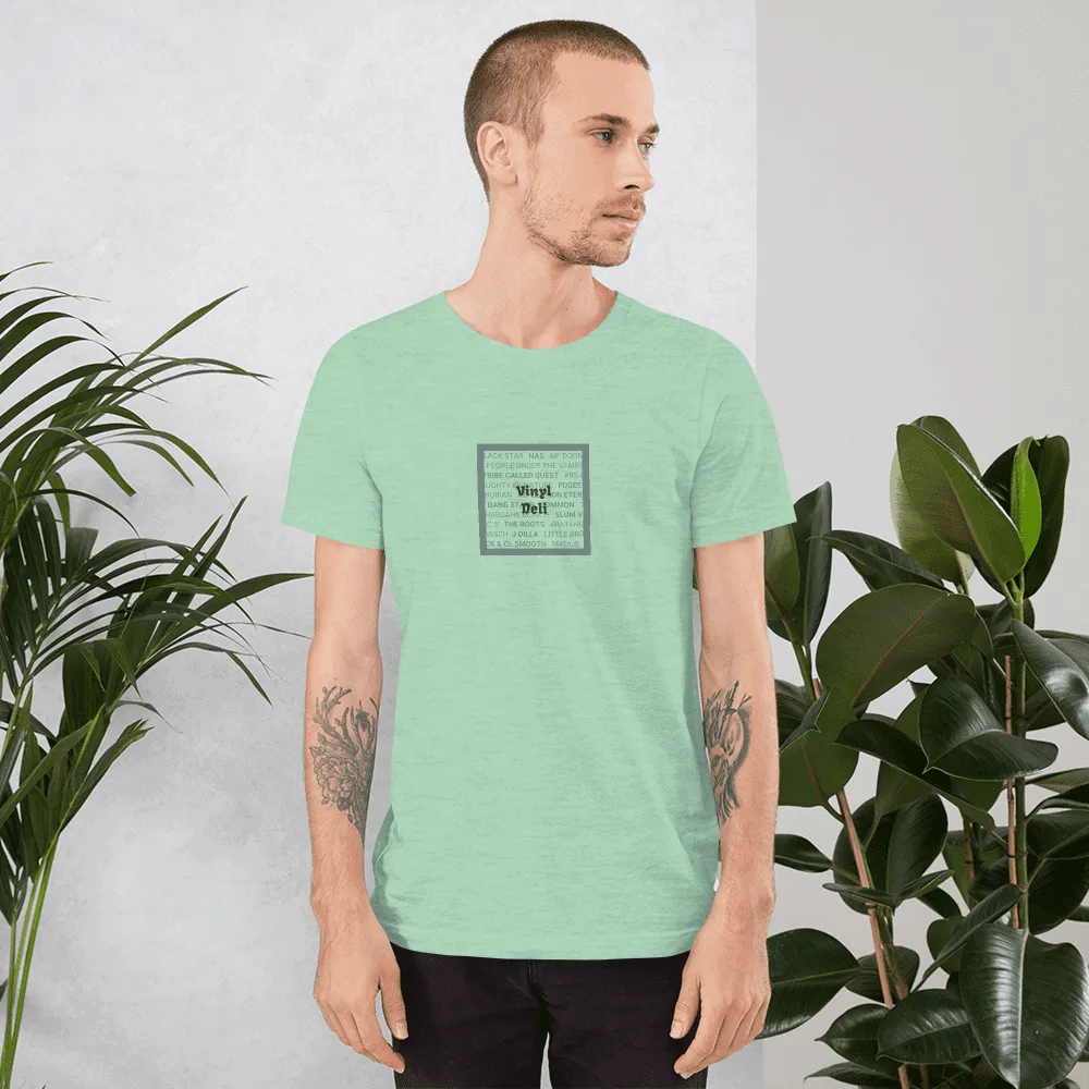Vinyl Deli Hip Hop Tee maglietta verde Misto cotone