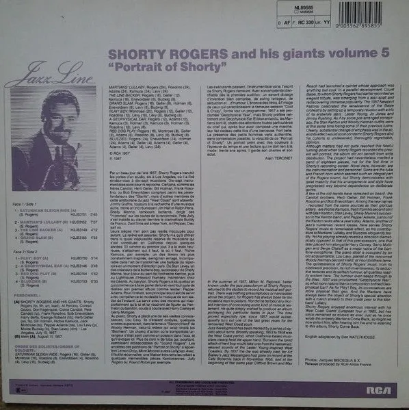 Shorty Rogers Portrait of Shorty vinile LP cool jazz