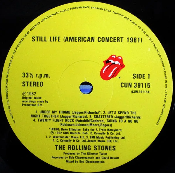 Rolling Stones Still Life LP vinile usato VG+ gatefold UK