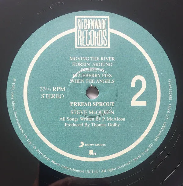 Prefab Sprout Steve McQueen vinile LP 180g ristampa 2016
