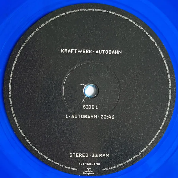 Kraftwerk Autobahn LP vinile blu rimasterizzato LTD