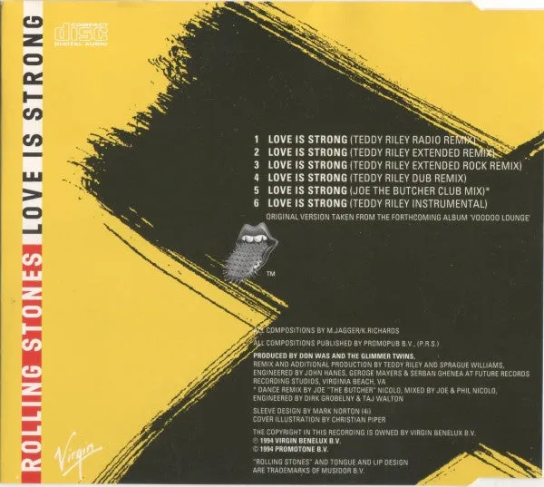 Rolling Stones Love Is Strong CD maxi singolo 1994 NM