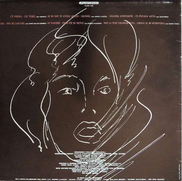 Loretta Goggi C'È Poesia LP 1986 italiano VG+