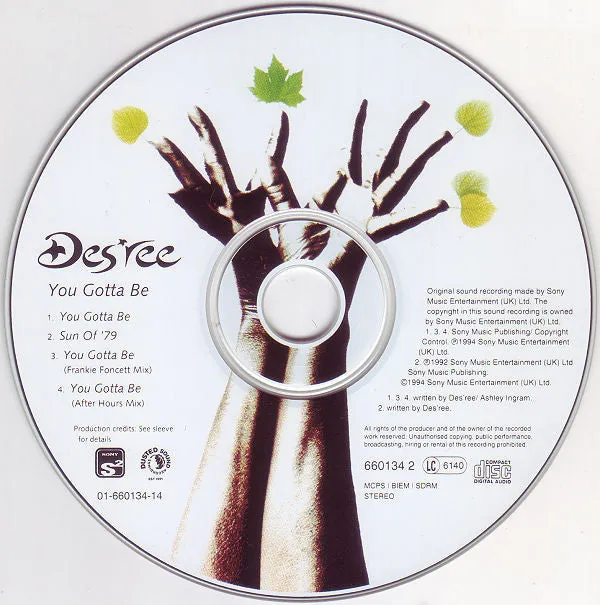 Des'ree You Gotta Be CD maxi soul 1994