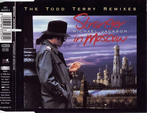 Michael Jackson Stranger In Moscow CD maxi remix Todd Terry