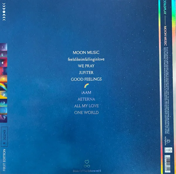 Coldplay Moon Music vinile LP rosso numerato limitato