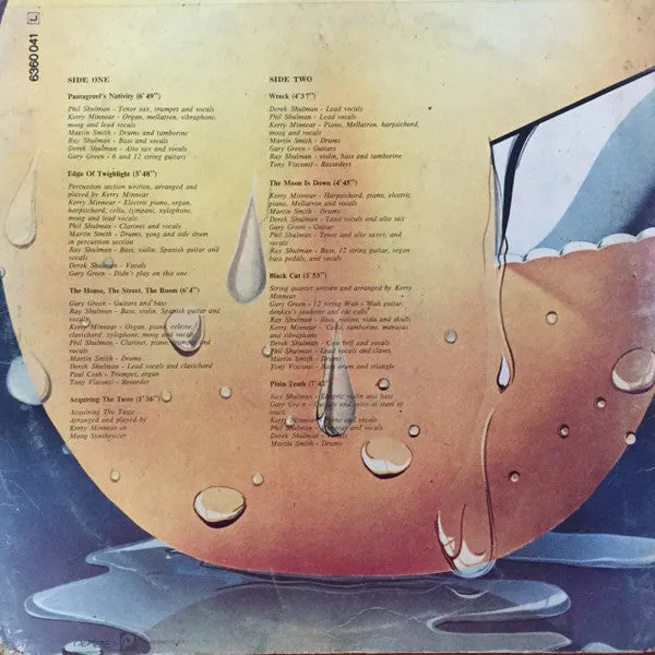 Gentle Giant Acquiring The Taste vinile LP pressaggio italiano