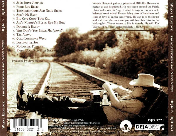 Wayne Hancock Thunderstorms And Neon Signs CD honky tonk