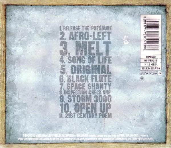 Leftfield Leftism CD album progressive house ristampa VG+