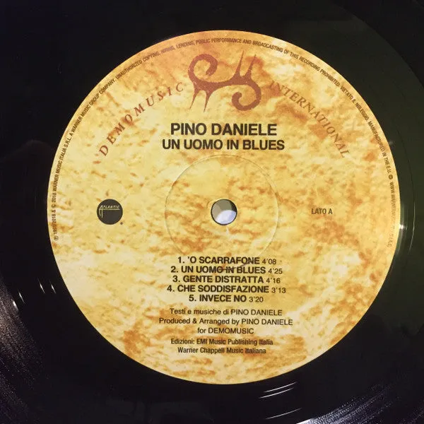 Pino Daniele Un Uomo In Blues LP vinile 180g rimasterizzato