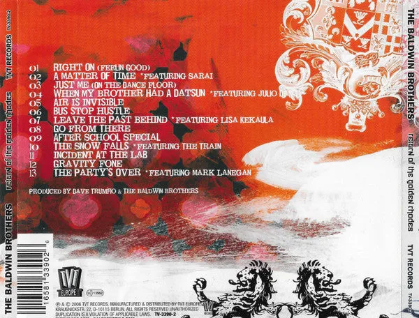 Baldwin Brothers Return Of The Golden Rhodes CD album usato VG+