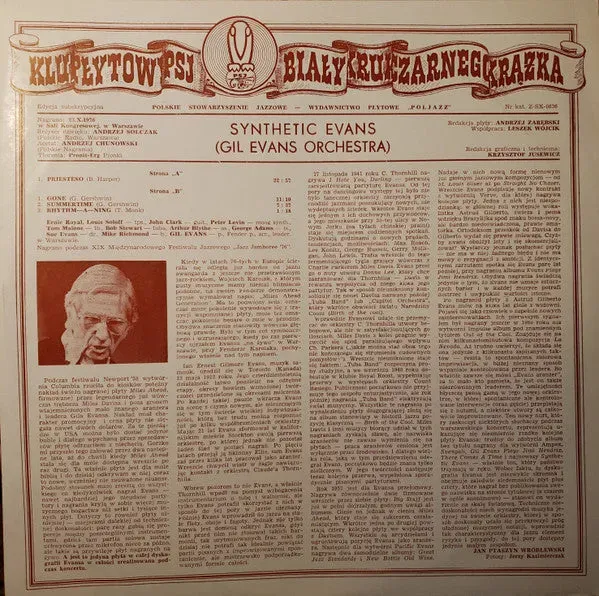 Gil Evans Synthetic Evans LP rosso jazz live