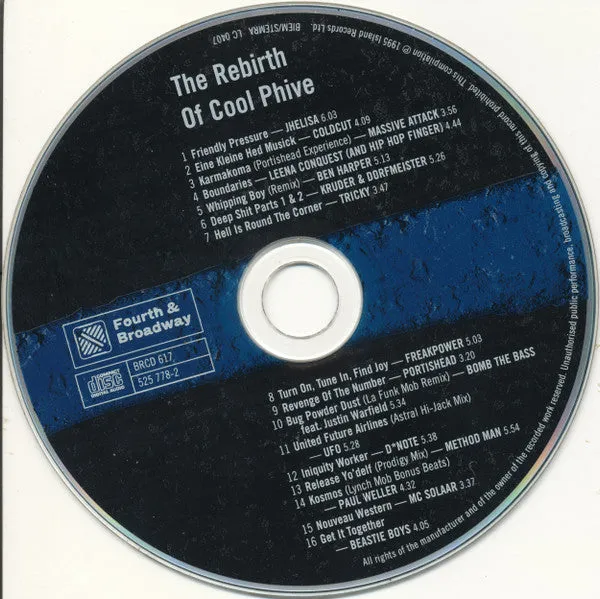 Various Rebirth Of Cool Phive CD compilation trip hop