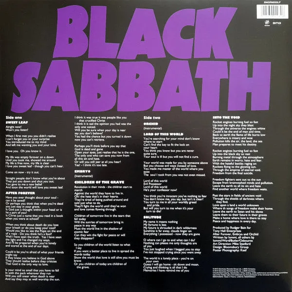 Black Sabbath Master Of Reality vinile 180g nuovo Mint
