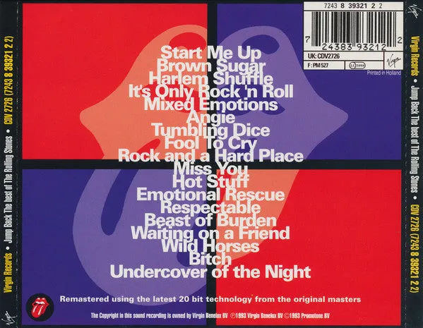 Rolling Stones Jump Back CD compilation remaster