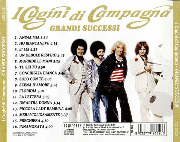 I Cugini Di Campagna Grandi Successi CD compilation vocal