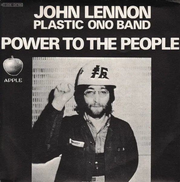 John Lennon Power To The People 45 giri 7" italiano