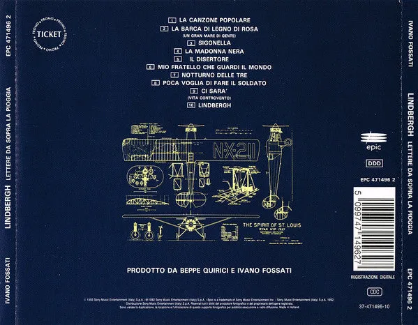 Ivano Fossati Lindbergh CD album 1992