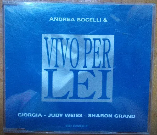 Bocelli Giorgia Vivo Per Lei CD singolo ballad VG+