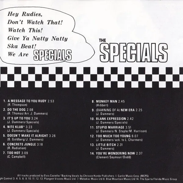 The Specials Specials CD album ristampa ska