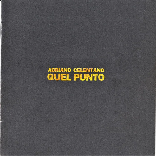 Adriano Celentano Quel Punto CD usato digipack 1994