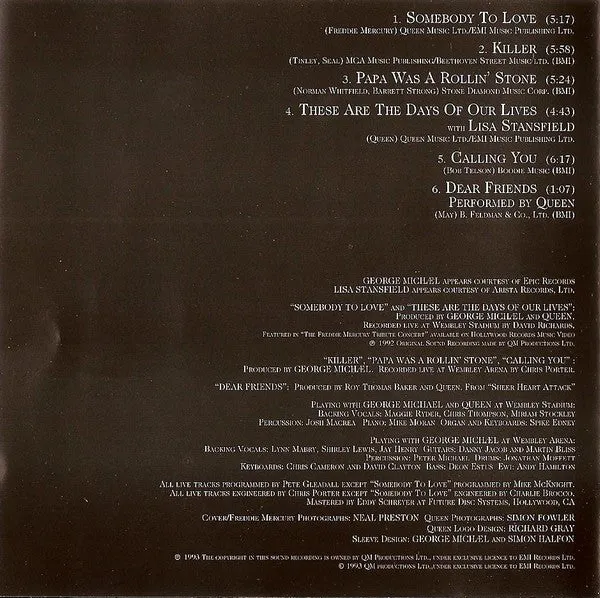 Queen George Michael Five Live CD EP quasi nuovo