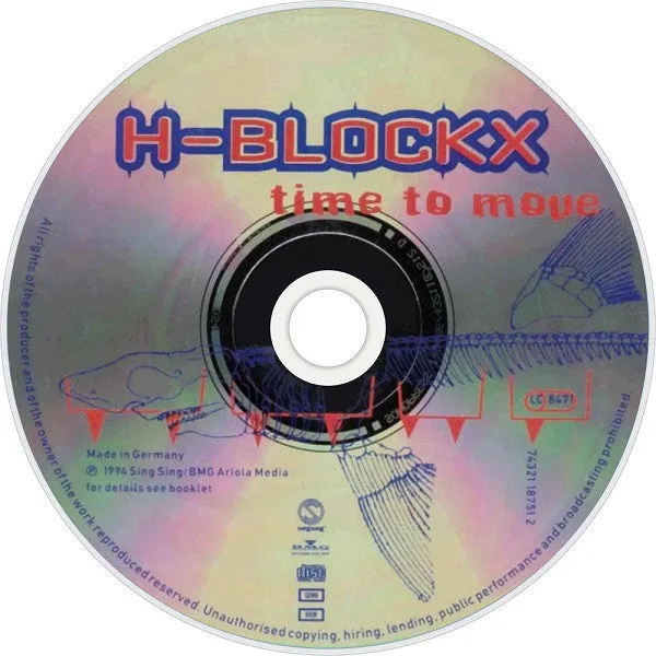 H-Blockx Time To Move CD Album Usato Funk Metal