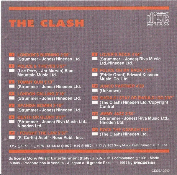 The Clash The Clash CD compilation Il Grande Rock usato